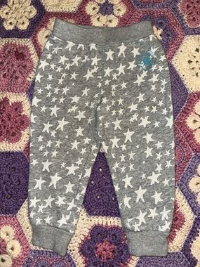 Converse Grey Joggers with White Stars and Turquoise Logo
